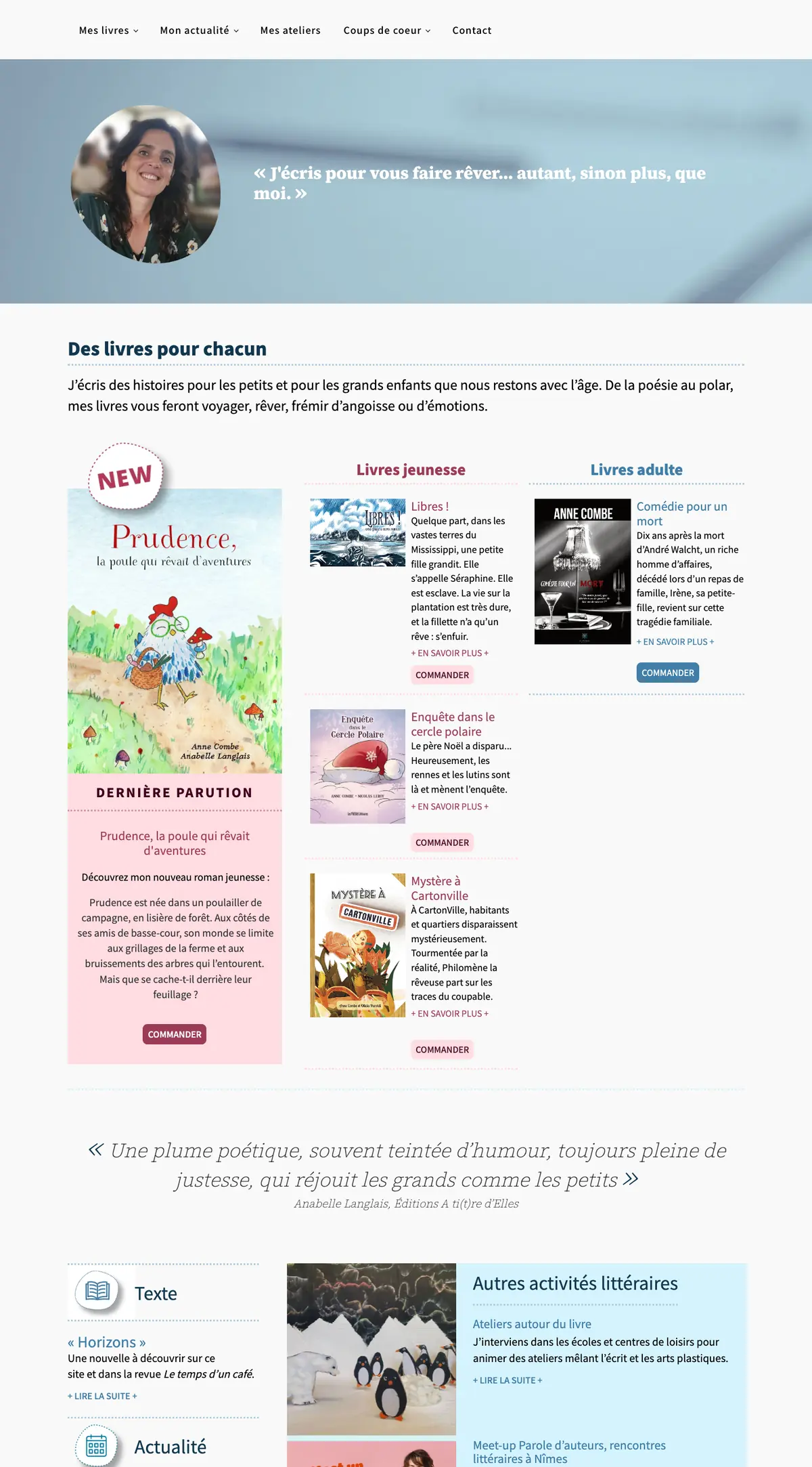 Site d'Anne Combe