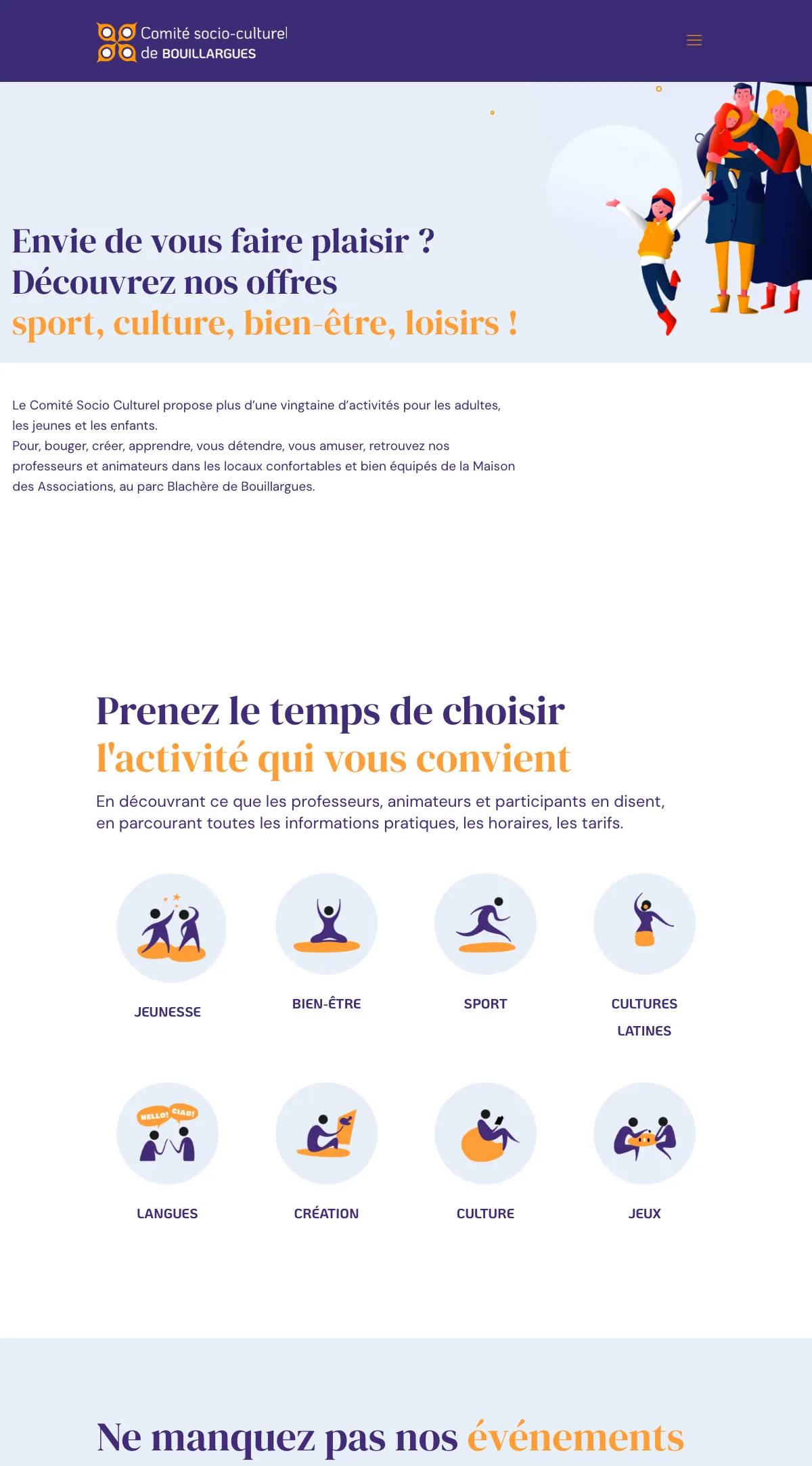 Site du CSC Bouillargues